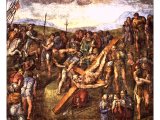 Crucifixion of St Peter, Michelangelo. Sistine Chapel, Pauline Chapel